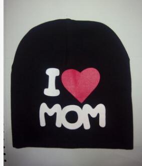 Modern Popular Baby Knitted Warm Cotton Beanie Hat cap For Toddler Baby Kids Cap for Girls &  Boys I love Mama Prints Baby Hat Design