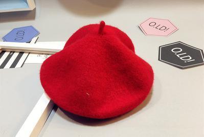 Baby Hat Beret British Painter Bud Of Pure Wool Cap For Girls In Modern New Retro Design