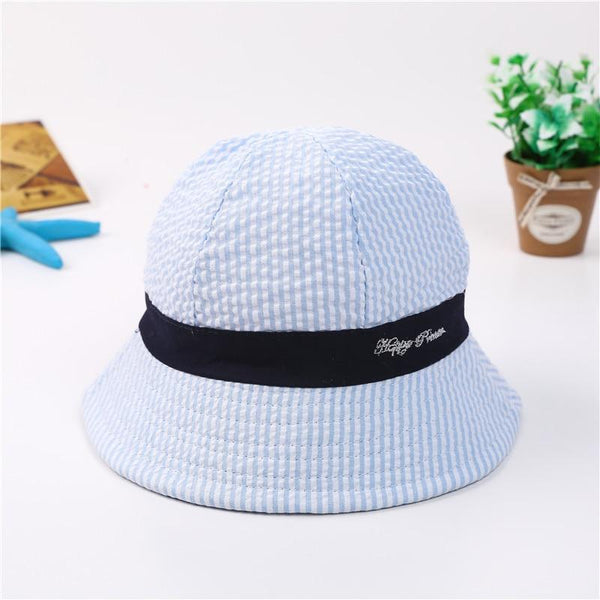 Lovely Baby Hat Soft Cotton Bucket Hat For Baby Boys and Girls Cartoon Bear Star Prints Cap Kids Fishing Hat