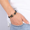 Luxury Amazing Hope Modern Fashion Black Gold Silver Color Anchor Bracelets For Men Charm Survival Rope Chain Paracord Elegant Bracelet Male Wrap Metal Hooks