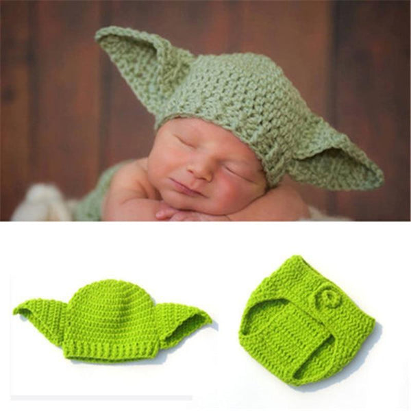 Knitting Baby Hat Newborn Photography Props Cute Children Pajamas Set For Girls And Boys