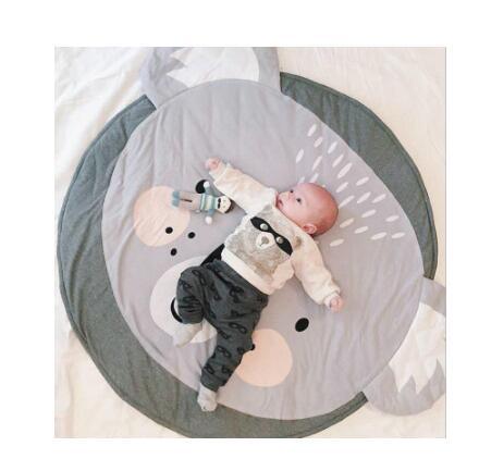 Modern Luxury Animal Carpet For Baby Play Mats Wewborn Infant Soft Sleeping Mat Cotton Rabbit Lion Raccoon Swan Pegasus Koala Cat Bear Carpet For Kids