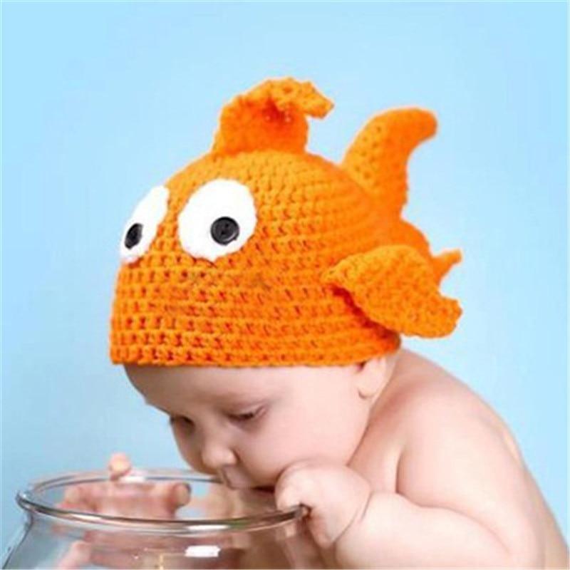 Knitting Baby Hat Newborn Photography Props Cute Children Pajamas Set For Girls And Boys