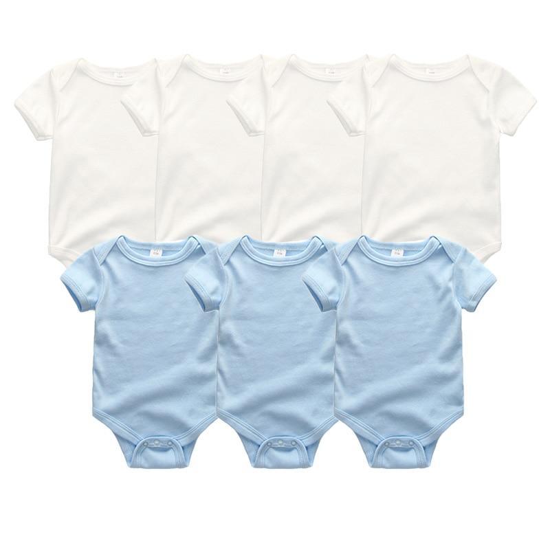 Unisex Newborn Baby Rompers Clothing Infant Jumpsuits 100%Cotton Children 7Pcs/Lot Set for Girls and Boys Jumpsuits For Kids