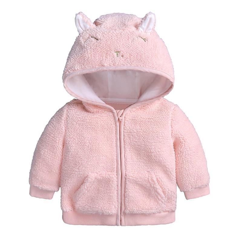 Newborn Baby Clothes Winter Warm Cartoon Bear Hooded Jacket & Coat For Baby Boy and Girls In Modern Style