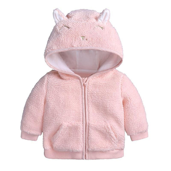 Newborn Baby Clothes Winter Warm Cartoon Bear Hooded Jacket & Coat For Baby Boy and Girls In Modern Style
