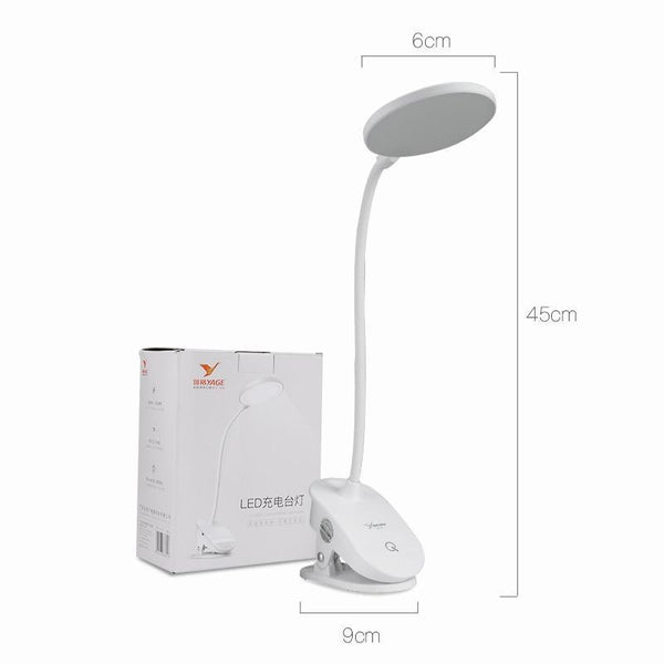 STEVVEX Clip Wireless Table Lamp For Study With 3 Modes Touch Rechargeable LED Reading Desk Lamp USB Table Light Flexo Lamps Table Reading Lamp with Clip for Desk and  Bed