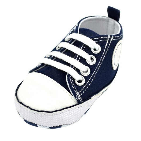 Classic Canvas Newborn Baby Boys Girls First Walkers Toddler Soft Sole Anti-slip Sneakers