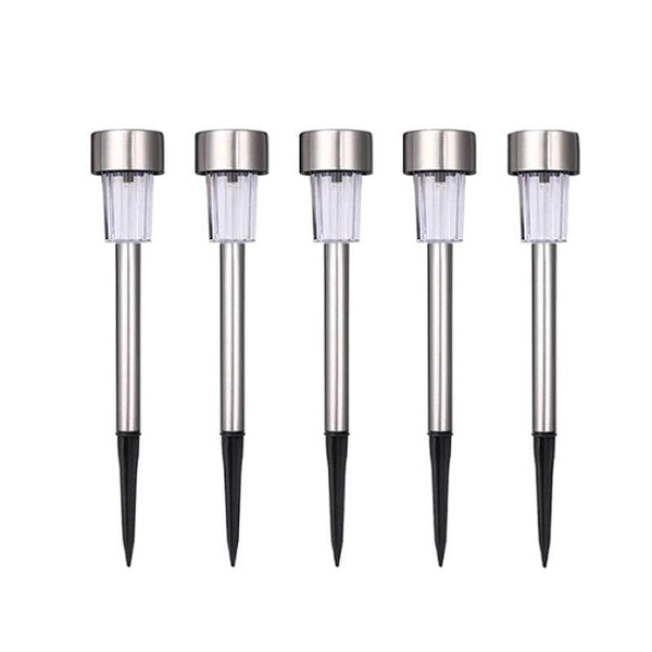 Garden Premium LED Solar Luxury Stainless Steel Lights For Yard Pathway Walkway More Pieces Outdoor