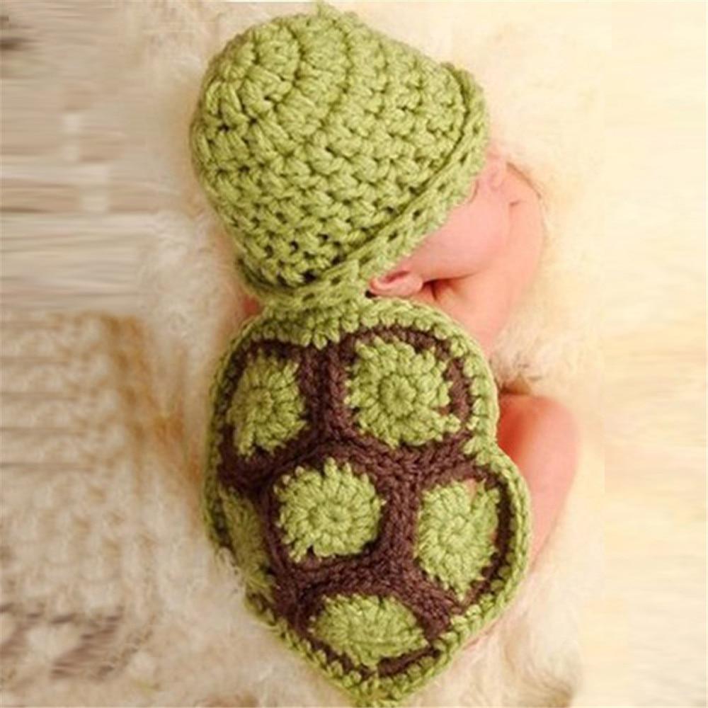 Knitting Baby Hat Newborn Photography Props Cute Children Pajamas Set For Girls And Boys