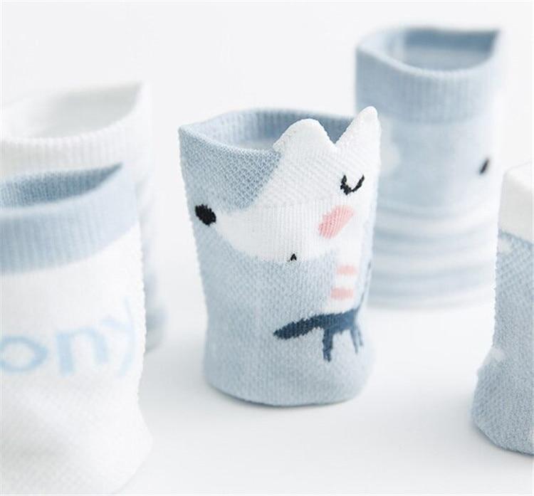 5 Pairs Infant Mesh Thin Cotton Socks For Newborn Baby Girls And Boy  Clothes Accessories