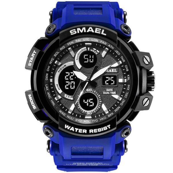 Orange Modern Sport  Waterproof 50M Men Watches With LED Digital Display In Military Armi Relogio Masculino Style