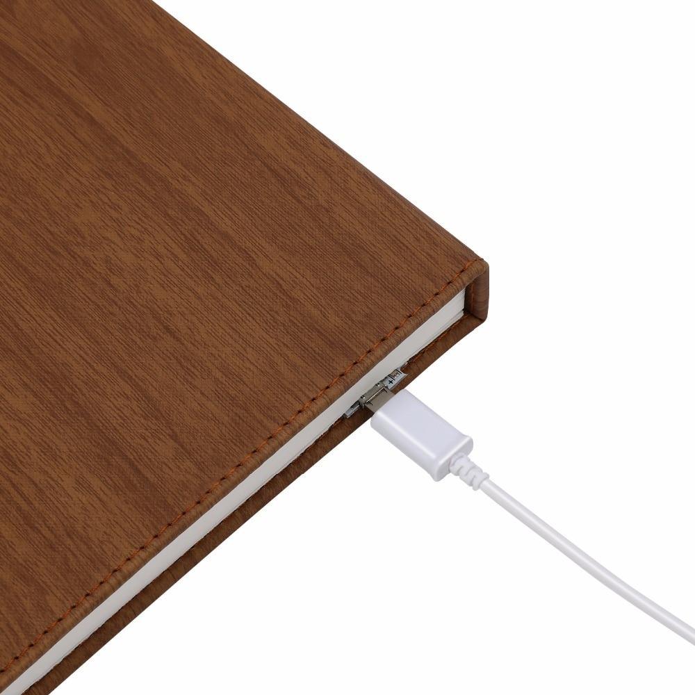 STEVVEX Led Book Lamp Light USB Rechargeable Foldable Wooden Night Light Valentine Birthday Christmas Gift for Family Friend Rechargeable Unique Gift