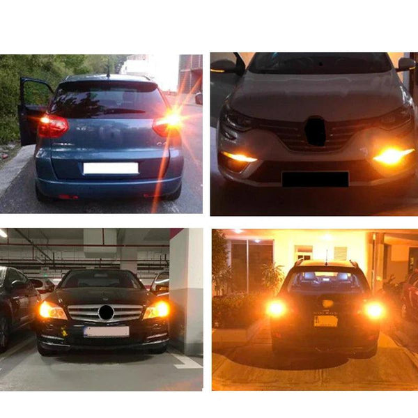 1x 3014 144smd CanBus S25 1156 BA15S P21W LED BAY15D BAU15S PY21W lamp T20 LED 7440 W21W W21/5W led Bulbs For Turn Signal Light