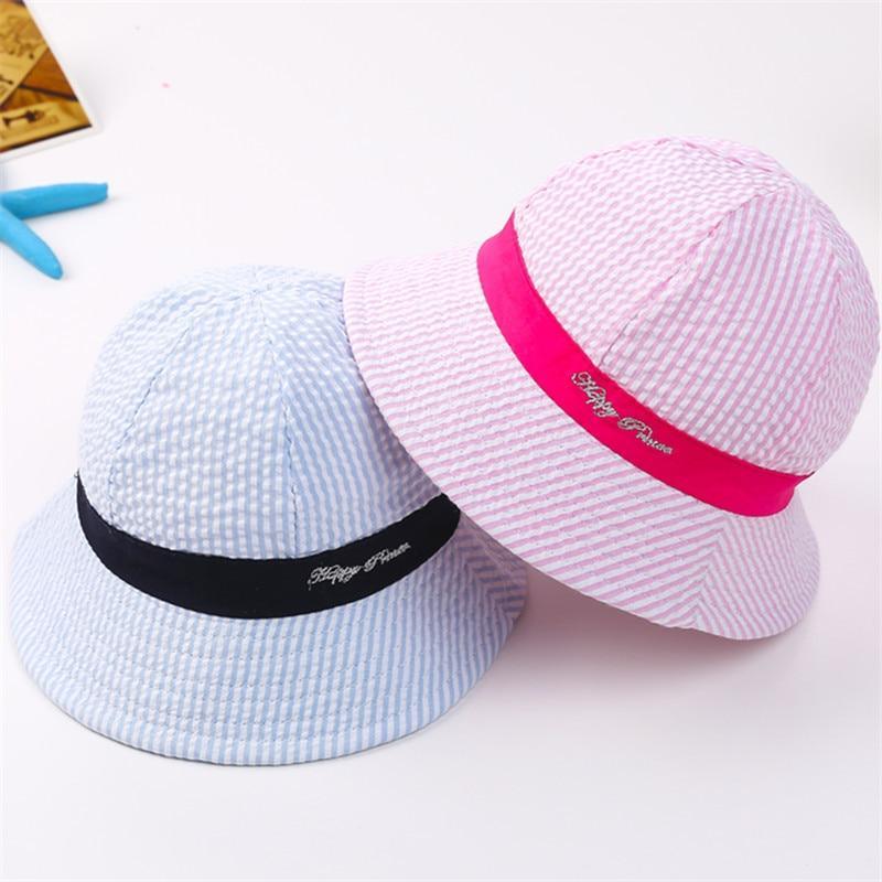 Lovely Baby Hat Soft Cotton Bucket Hat For Baby Boys and Girls Cartoon Bear Star Prints Cap Kids Fishing Hat