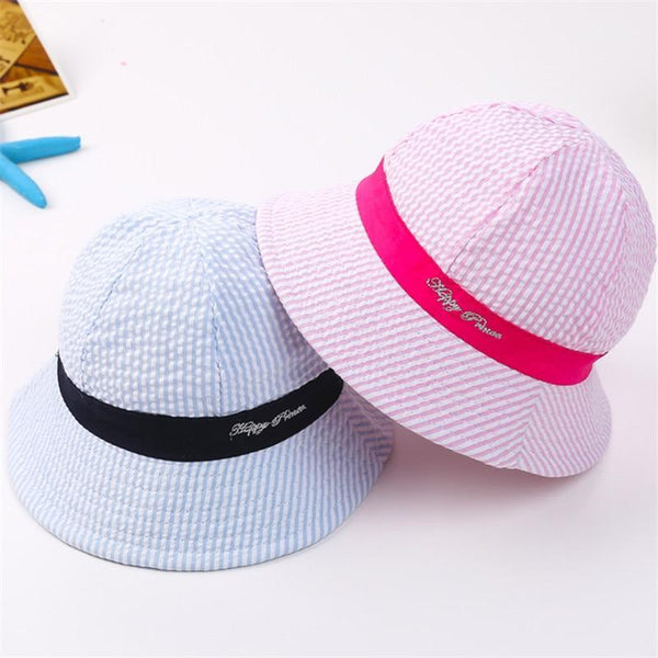 Lovely Baby Hat Soft Cotton Bucket Hat For Baby Boys and Girls Cartoon Bear Star Prints Cap Kids Fishing Hat