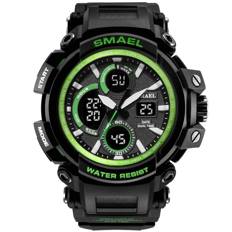 Army Green Modern Sport  Waterproof 50M Men Watches With LED Digital Display In Military Armi Relogio Masculino Style