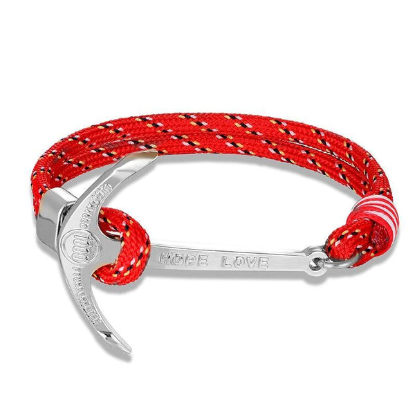 High Quality Elegant Anchor Bracelet Luxury Charm Nautical Survival Rope Amazing Chain Bracelet For Great Men And Women Friends Gift Charm Chain Jewelry