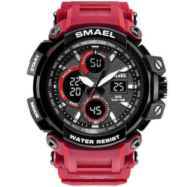 Orange Modern Sport  Waterproof 50M Men Watches With LED Digital Display In Military Armi Relogio Masculino Style