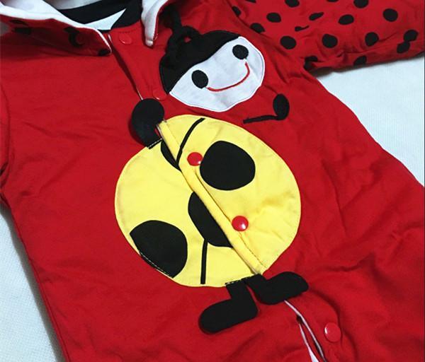 Warm Autumn Winter Baby Girls Boys Rompers Cartoon Cute Thick Warm Hooded Jumpsuits For Babies In Modern Design