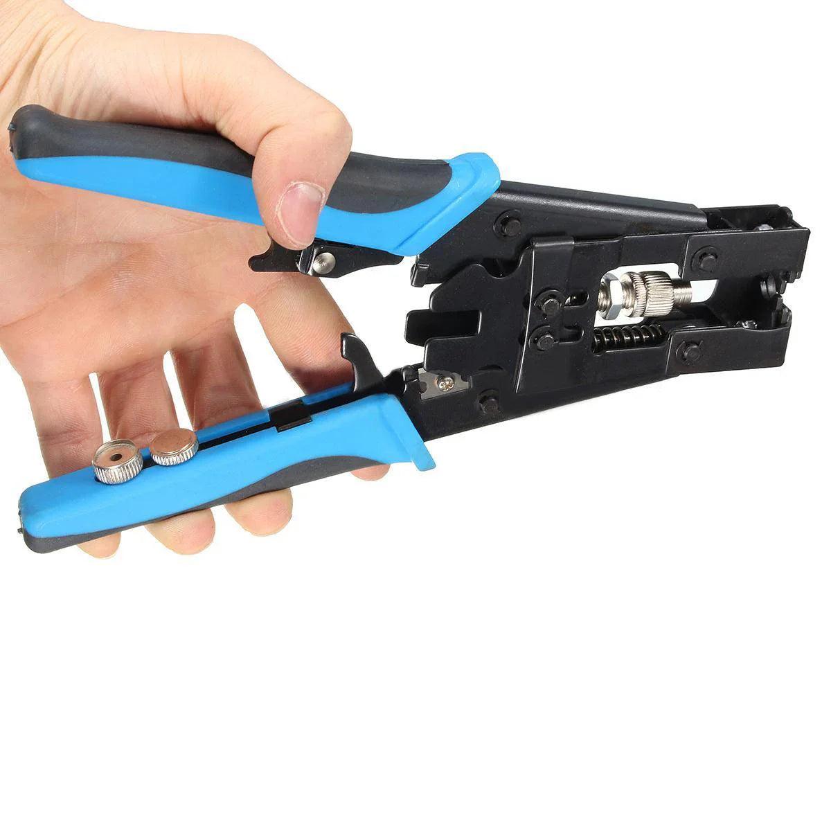 1pcs New Coax Compression Crimper Tool BNC/RCA/F Connector RG59/58/6 Cable Wire