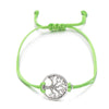 Modern Luxury Amazing Shiny Color Elegant New Life Tree Charm Fashion Bracelets For Women - Light green