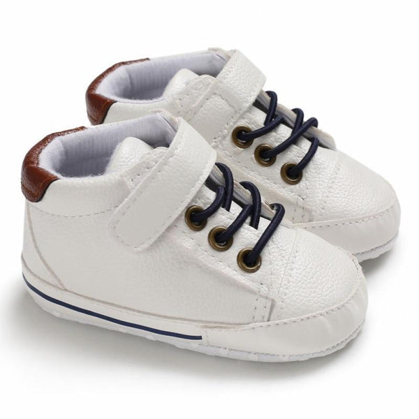Newborn PU Leather Shoes Winter Fashion Baby Soft Sole Canvas Sneakers 0-12 Months Baby Boy And Girl