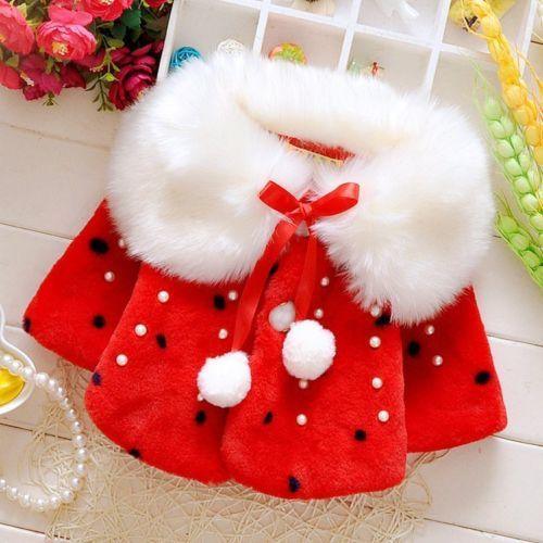 Baby Toddler Clothes Cute Fleece Fur Winter Warm Coat / Jacket for Kids Outerwear