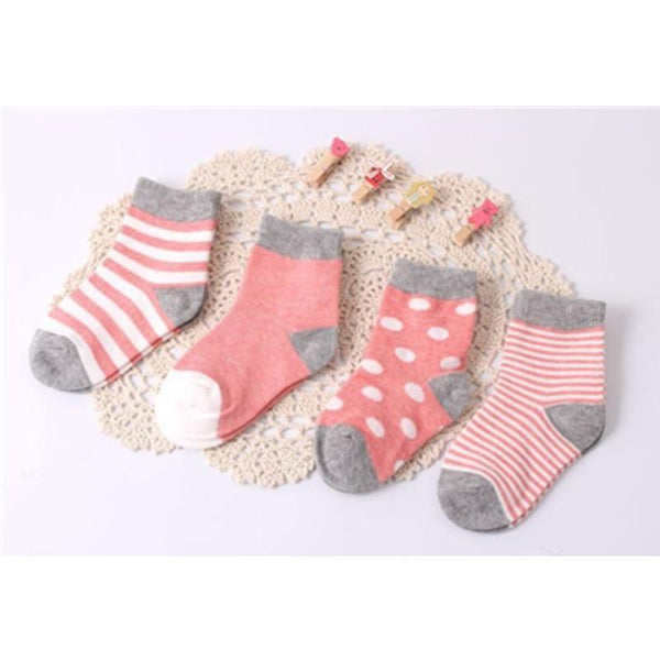 4PCS/SET Pairs Of Modern Baby and Kids Cotton Socks Spring/autumn Winter Newborn Infant Toddler Floor Socks for Kids