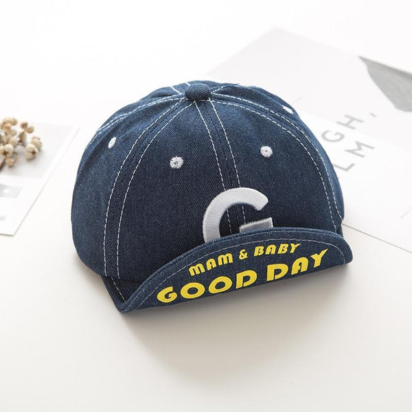 Cotton Baby Adjustable Letter Baseball Caps For Boys & Girl Hats Children Snapback Hip-Hop Sun Hat In Modern Style
