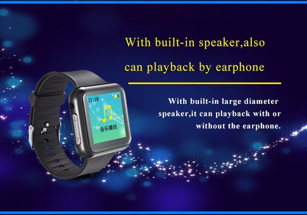 Wrist Watch with Voice Activated Recorder - 6 Recording Modes 28 Languages