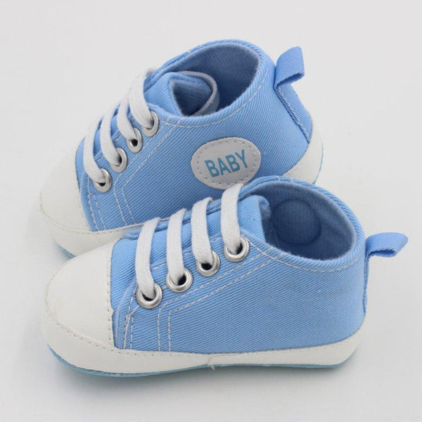 Classic Canvas Newborn Baby Boys Girls First Walkers Toddler Soft Sole Anti-slip Sneakers