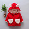 Baby Girls Winter Coats Newborn Baby Thick Velvet Outerwear For  Toddler Hoodies For Girls With Heart Print Design For Girls And Babies