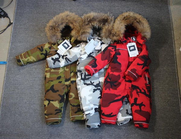 Modern Trend NEW Children's Clothing Jacket Snow Wear Coat Jumpsuit for Girls And Boys Winter Ski Suit For Kids