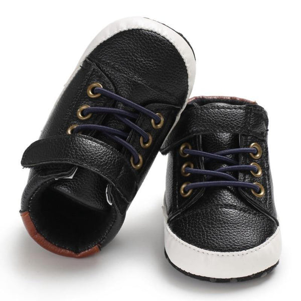Newborn PU Leather Shoes Winter Fashion Baby Soft Sole Canvas Sneakers 0-12 Months Baby Boy And Girl