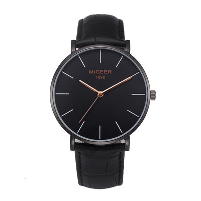 Stylish And Simple Temperament Men CLassic Luxury Watch Relogio Masculino With Leather Watch