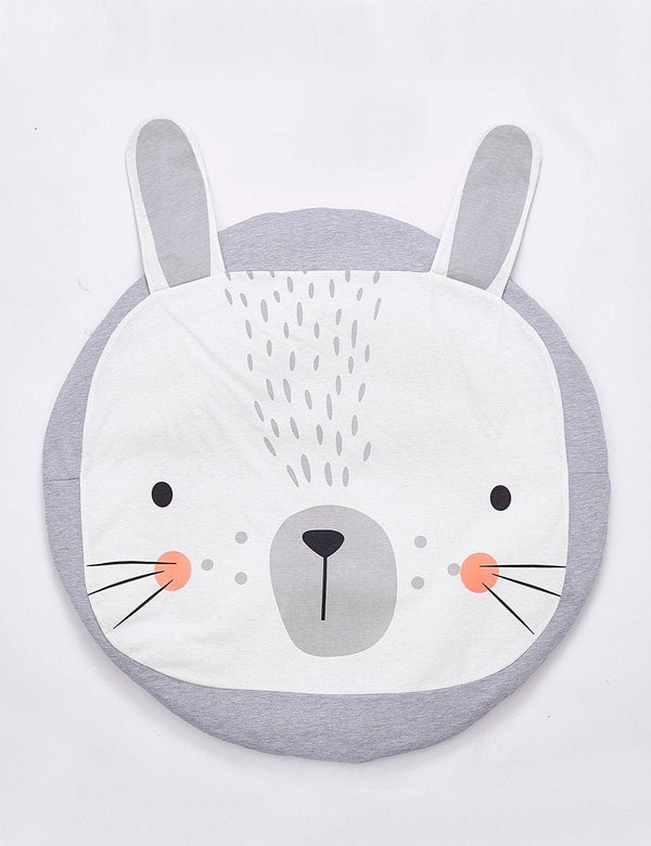 Play Mat Cartoon Animal Baby Mats Newborn Infant Crawling Cotton Round Floor Carpet Rugs Mat for Kids Room Nursery Decor