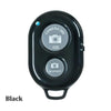 Wireless Bluetooth Smart Phone Camera Remote Control Shutter For Selfie Stick Monopod compatible Android IOS iPhone X iPhone 8 - Black