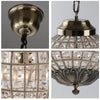 Retro Vintage Royal Empire Ball Chandelier Crystal Modern Pendant Lamp Lustres Lights E27 For Living Room Bedroom Bathroom Hotel
