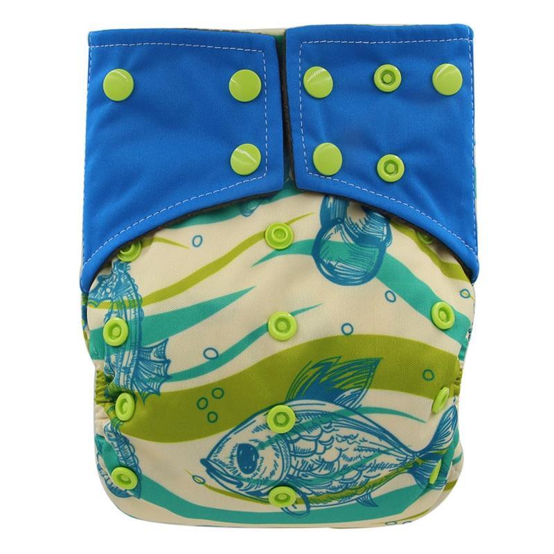 All-In-One  Cloth Diaper for Baby Bamboo Charcoal Eco-friendly Baby Cloth Diaper