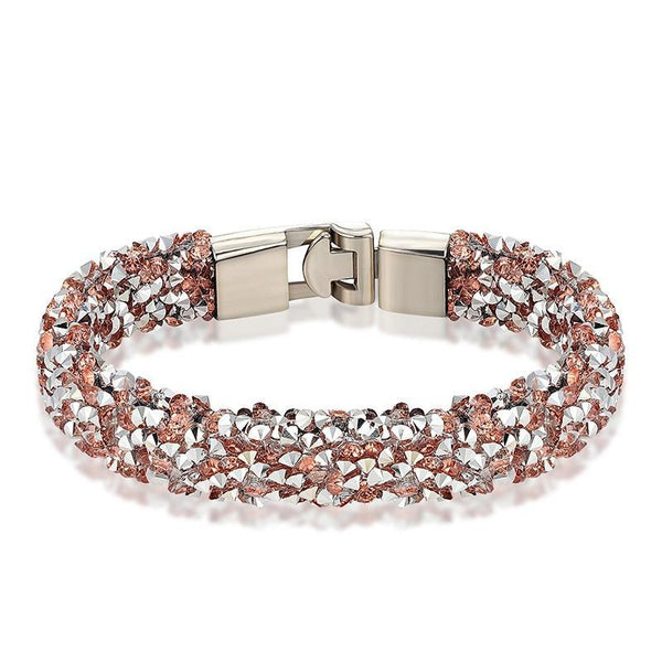 New Modern Fashion Luxury Crystal Shiny Bracelet Amazing Copper Alloy Elegant Bracelet Valentine's Day For Women