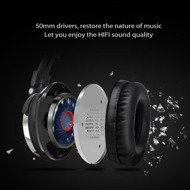 Proffesional Studio Luxury STEVVEX  Headphones Hifi Studio DJ Headphone Wired Monitor Music Gaming Headset Earphone For Phone Computer PC With Mic