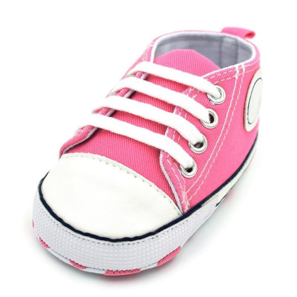 Classic Canvas Newborn Baby Boys Girls First Walkers Toddler Soft Sole Anti-slip Sneakers