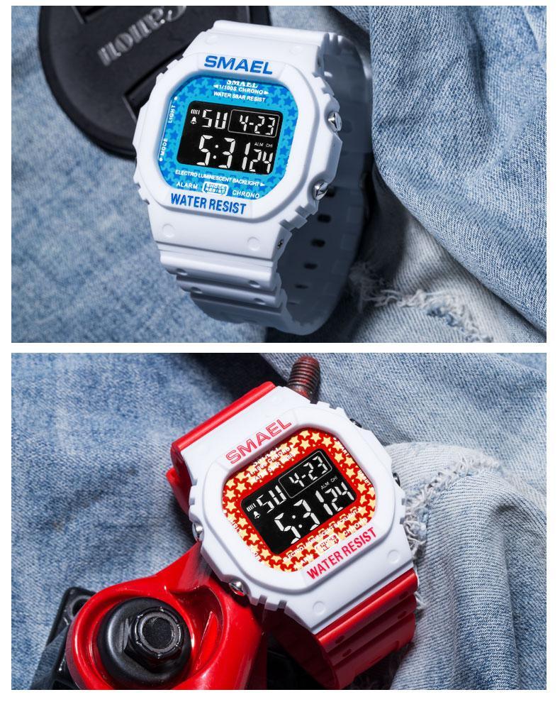 Luxury Modern Sports Watch With Led Digital Display Waterproof 50M Military Famous Unisex Watch For Man and Woman