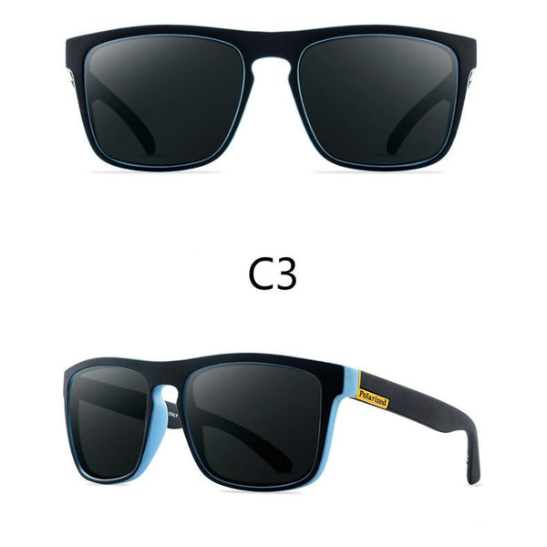 Men Polarized Sunglasses Vintage Anti-UV Driving Driver Black  Eyewear Rectangle Shades Men Oculos masculino