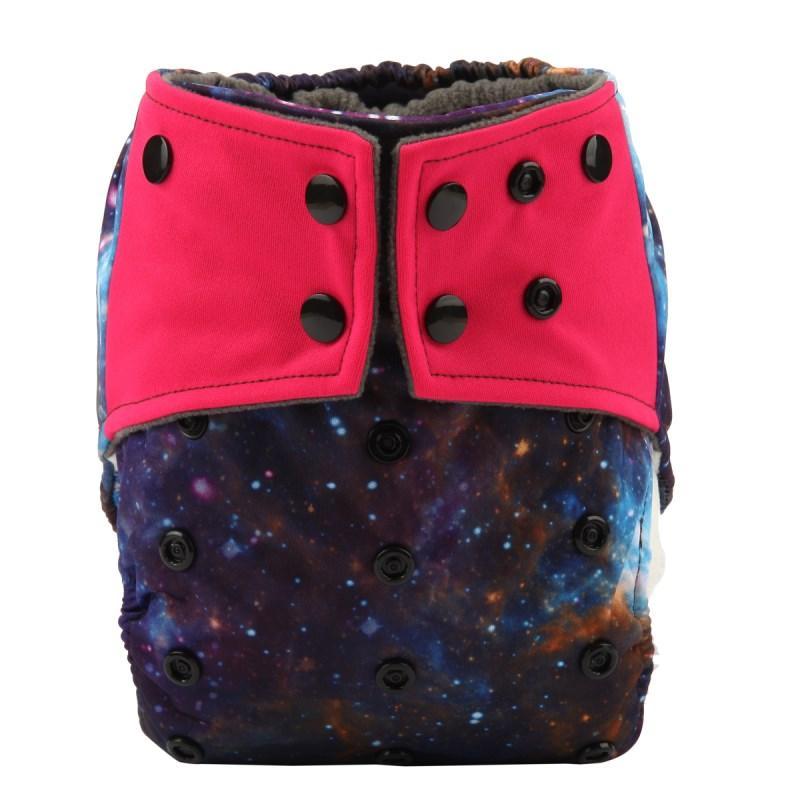 Luxury Charcoal Bamboo Baby Cloth Diaper Nappy Washable Reusable Double Gusset Square Tabs Nappies for Baby and Kids