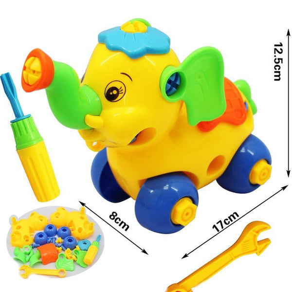 Early Learning Education Screw Nut Group Installed Plastic 3d Puzzle Disassembly Motorcycle Kids Toys for Children Jigsaw