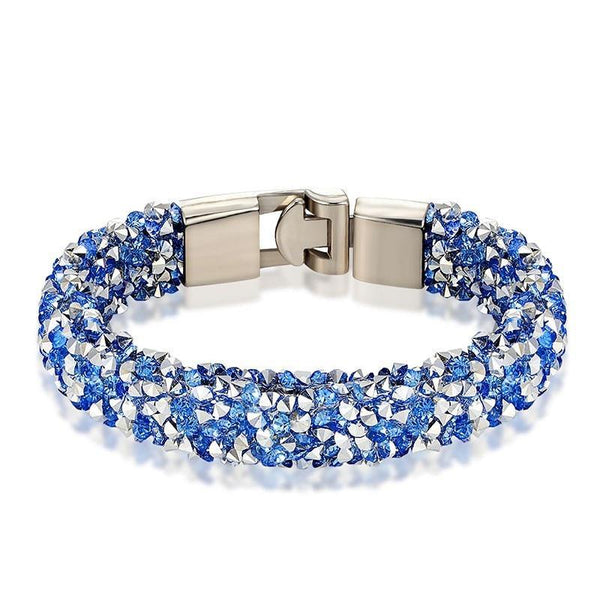 New Modern Fashion Luxury Crystal Shiny Bracelet Amazing Copper Alloy Elegant Bracelet Valentine's Day For Women