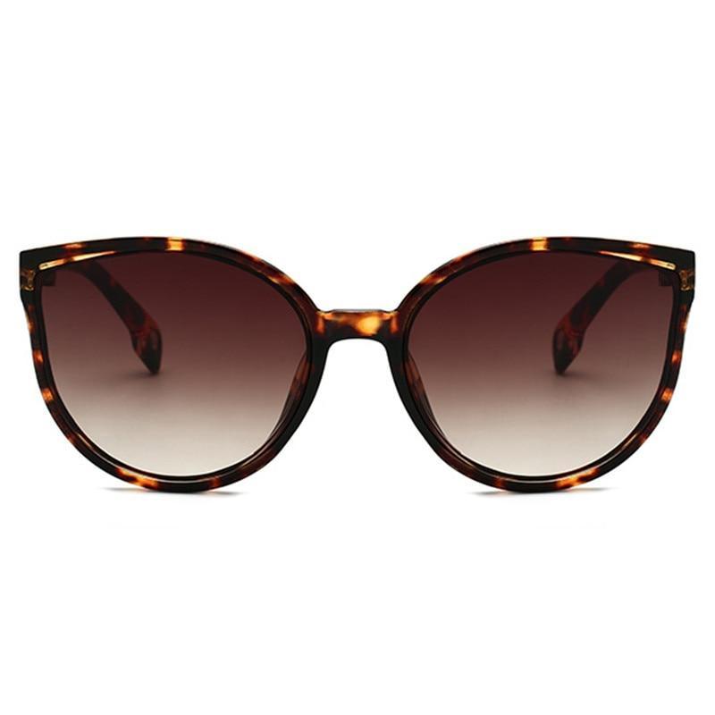 Luxury Modern Elegant Lady  Sunglasses WIth  Cat Eye Women Eyewear  Plastic Frame Clear Lens With  UV400 Protection