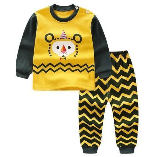 Baby Boy Clothes Cotton Clothing Sets Cartoon Long-sleeved T-shirt Pants Infant Clothes 2pcs Ste For Boys and Girls Kids